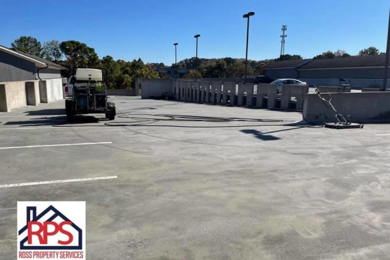 Parking Garage Pressure Washing